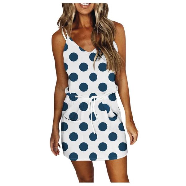 casual dresses summer for women v neck sleeveless spaghetti polka dot sling strap mini dress with belts drawstring pockets robes, Black;gray
casual dresses summer for women v neck sleeveless spaghetti polka dot sling strap mini dress with belts drawstring pockets robes, Black;gray