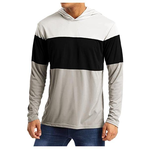 men's t-shirts harajuku casual basic color matching hooded three-color stitching long sleeve t-shirt camiseta hombre t shirt, White;black
men's t-shirts harajuku casual basic color matching hooded three-color stitching long sleeve t-shirt camiseta hombre t shirt, White;black