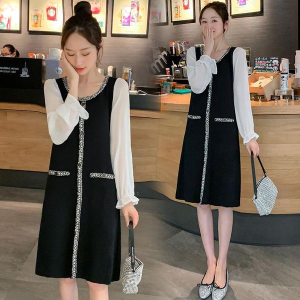 maternity dresses 2021 spring sweet knitting dress ba long sleeve patchwork o-neck pregnant woman straight wholesale white chiffon
maternity dresses 2021 spring sweet knitting dress ba long sleeve patchwork o-neck pregnant woman straight wholesale white chiffon