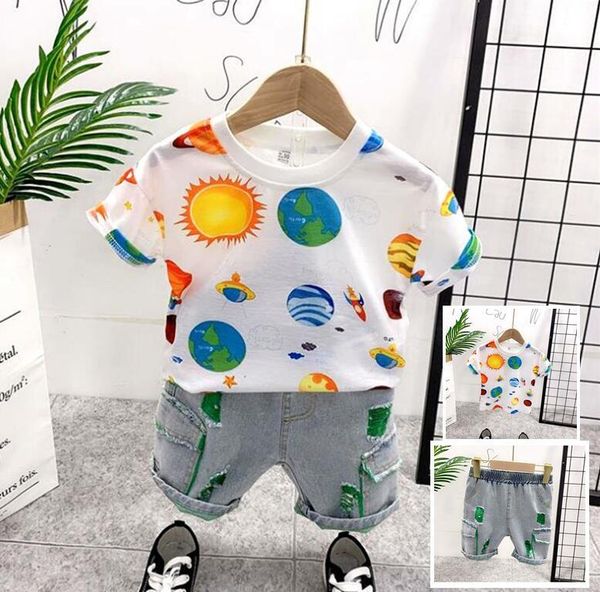 clothing sets casual toddler outfits baby boy summer clothes set sports t-shirt+ shorts suits universe planet print 2-6y, White
clothing sets casual toddler outfits baby boy summer clothes set sports t-shirt+ shorts suits universe planet print 2-6y, White