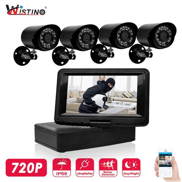 wistino 1.0mp ahd dvr cctv camera system kit 4ch outdoor security analog 720p lcd screen mini surveillance ir systems
wistino 1.0mp ahd dvr cctv camera system kit 4ch outdoor security analog 720p lcd screen mini surveillance ir systems