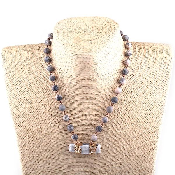 pendant necklaces fashion bohemian tribal jewelry semi precious stones rosary chain stone rectangle druzy necklace women ethnic, Silver
pendant necklaces fashion bohemian tribal jewelry semi precious stones rosary chain stone rectangle druzy necklace women ethnic, Silver