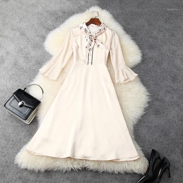 early spring women's foreign style bow high waist a-line horn sleeve knee hepburn dress 11821 casual dresses, Black;gray
early spring women's foreign style bow high waist a-line horn sleeve knee hepburn dress 11821 casual dresses, Black;gray