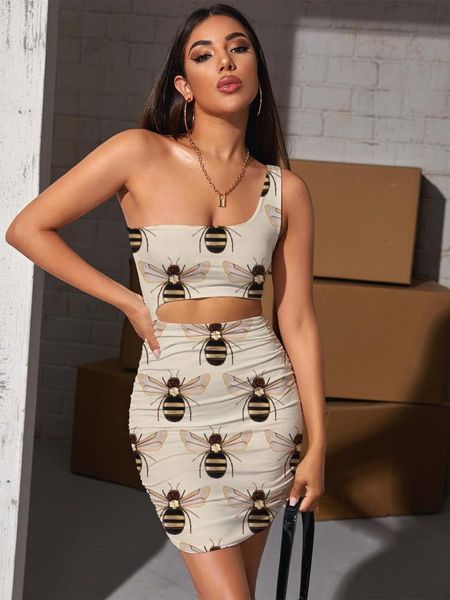 casual dresses giyu brand bee women animal halter sleeveless harajuku vestido lovely pleating womens clothing party beach boho, Black;gray
casual dresses giyu brand bee women animal halter sleeveless harajuku vestido lovely pleating womens clothing party beach boho, Black;gray
