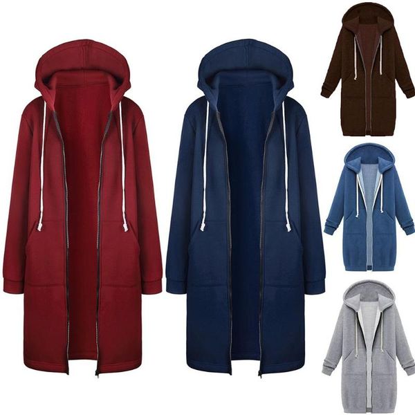 women's hoodies & sweatshirts chic lady solid color long sleeve casual hooded sweatshirt coat zipper outwear, Black
women's hoodies & sweatshirts chic lady solid color long sleeve casual hooded sweatshirt coat zipper outwear, Black