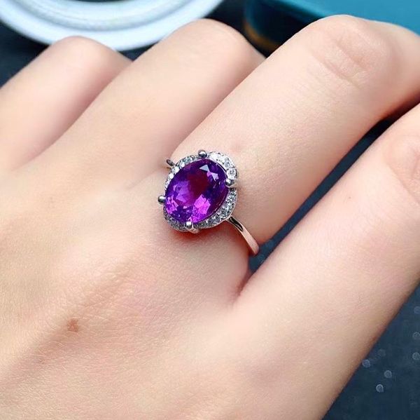cluster rings classic silver crystal ring for daily wear 2ct 7*9mm vvs grade natural amethyst 925 sterling jewelry, Golden;silver
cluster rings classic silver crystal ring for daily wear 2ct 7*9mm vvs grade natural amethyst 925 sterling jewelry, Golden;silver