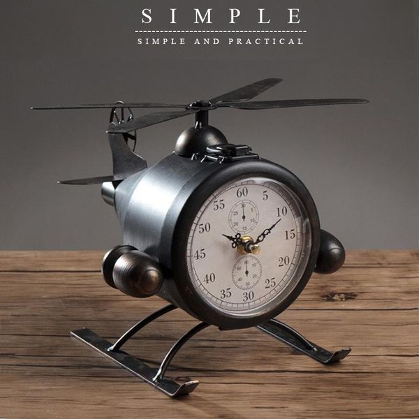 desk & table clocks european retro creative clock wrought iron plane home decoration bar cafe office deskbedside gift
desk & table clocks european retro creative clock wrought iron plane home decoration bar cafe office deskbedside gift