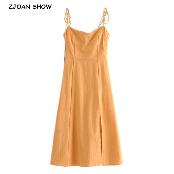 casual dresses french solid orange bandage spaghetti strap midi dress retro women lacing up sling slit summer vestido c3eb, Black;gray
casual dresses french solid orange bandage spaghetti strap midi dress retro women lacing up sling slit summer vestido c3eb, Black;gray