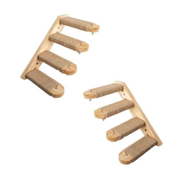 cat toys wall mounted climbing ladder kitten pet furniture play house wood stairs frame with sisal rope
cat toys wall mounted climbing ladder kitten pet furniture play house wood stairs frame with sisal rope