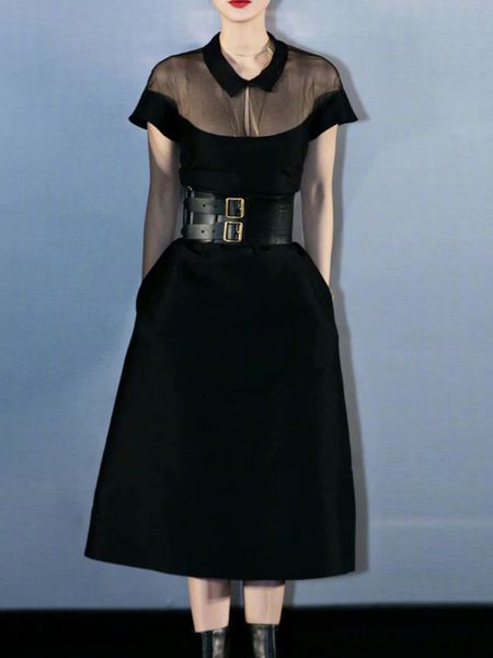 summer stylish chiffon couture sleeve party thin black temperament short length dress quality women's clothing, Black;gray
summer stylish chiffon couture sleeve party thin black temperament short length dress quality women's clothing, Black;gray