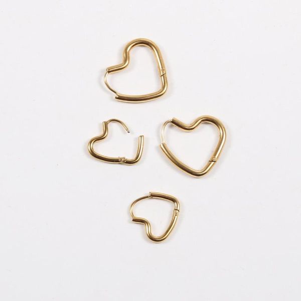 hoop & huggie goth version of love design earrings cute peach heart simple folding stainless steel plated gold gift for women accessories, Golden;silver
hoop & huggie goth version of love design earrings cute peach heart simple folding stainless steel plated gold gift for women accessories, Golden;silver