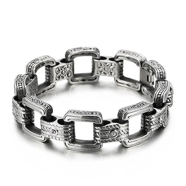charm bracelets haolynjoy vintage square chain carved mysterious men's stainless steel jewelry, Golden;silver
charm bracelets haolynjoy vintage square chain carved mysterious men's stainless steel jewelry, Golden;silver