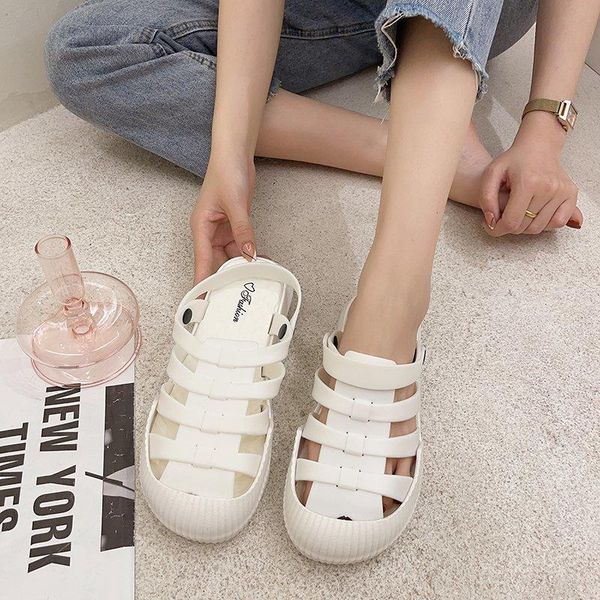 sandals 2021 summer korean style fashion flat heels back strap cut out pvc women beach ladies casual jelly slippers, Black
sandals 2021 summer korean style fashion flat heels back strap cut out pvc women beach ladies casual jelly slippers, Black