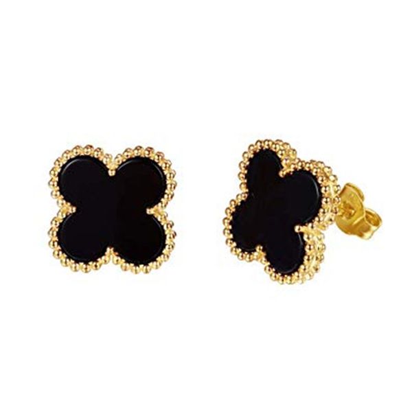 fashion vintage 4/four leaf clover charm stud earrings back s925 silver 18k gold plated agate shell for women&girls valentine's mother&, White
fashion vintage 4/four leaf clover charm stud earrings back s925 silver 18k gold plated agate shell for women&girls valentine's mother&, White