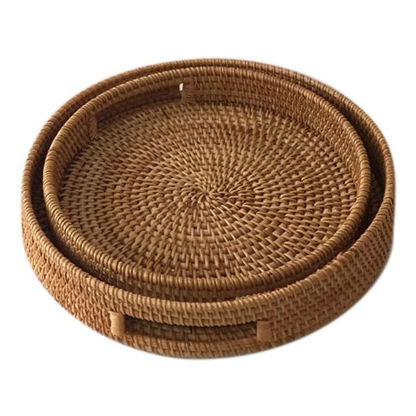 kitchen storage & organization rattan hand woven round high wall severing tray platters plate over handles for breakfast drinks snack
kitchen storage & organization rattan hand woven round high wall severing tray platters plate over handles for breakfast drinks snack