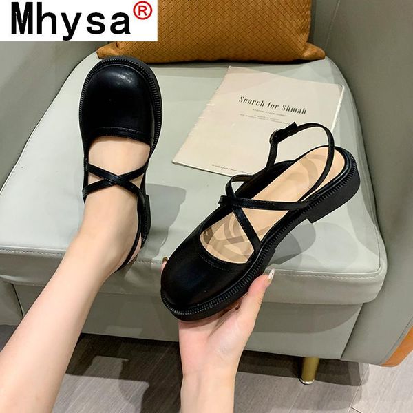 sandals 2021 summer women's soft leather vintage buckle round toe shoes for woman outdoor comfortable low-heeled casual, Black
sandals 2021 summer women's soft leather vintage buckle round toe shoes for woman outdoor comfortable low-heeled casual, Black