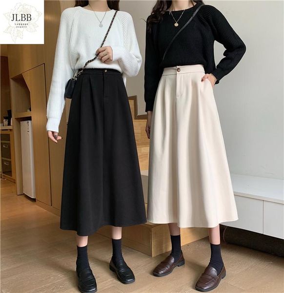 women s high waist elegant solid a-line skirts office lady style flare streetwear 2021 spring, Black
women s high waist elegant solid a-line skirts office lady style flare streetwear 2021 spring, Black