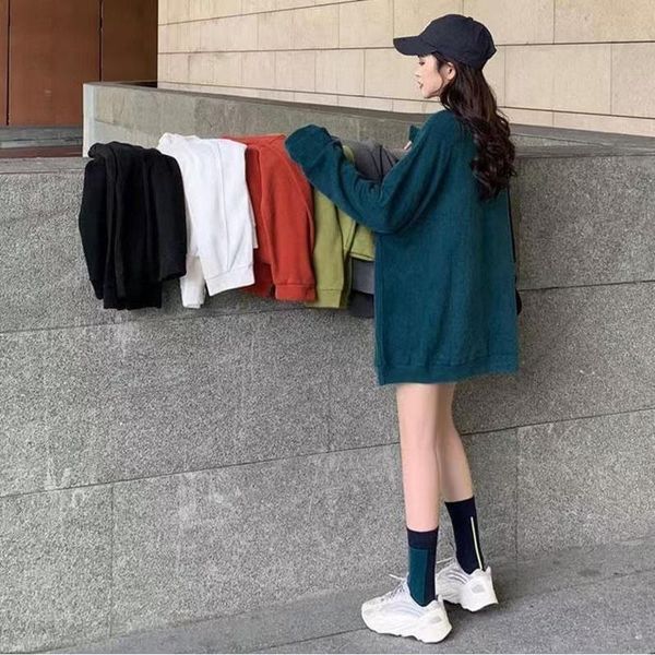women's hoodies & sweatshirts 2021 korean style clothes for autumn and winter long ins tide thick coat with cotton loose top, Black
women's hoodies & sweatshirts 2021 korean style clothes for autumn and winter long ins tide thick coat with cotton loose top, Black