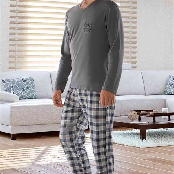 long sleeve male spring men pure full cotton pajama set for men sleepwear suit homewear pyjamas sleepwear pijamas short sleeve 210812, Black;brown
long sleeve male spring men pure full cotton pajama set for men sleepwear suit homewear pyjamas sleepwear pijamas short sleeve 210812, Black;brown