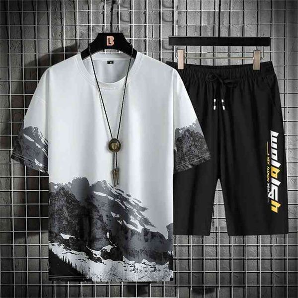 summer men's t-shirt + shorts set casual two piece sportswear breathable fashion harajuku printing men short set tracksuit 210806, Gray
summer men's t-shirt + shorts set casual two piece sportswear breathable fashion harajuku printing men short set tracksuit 210806, Gray
