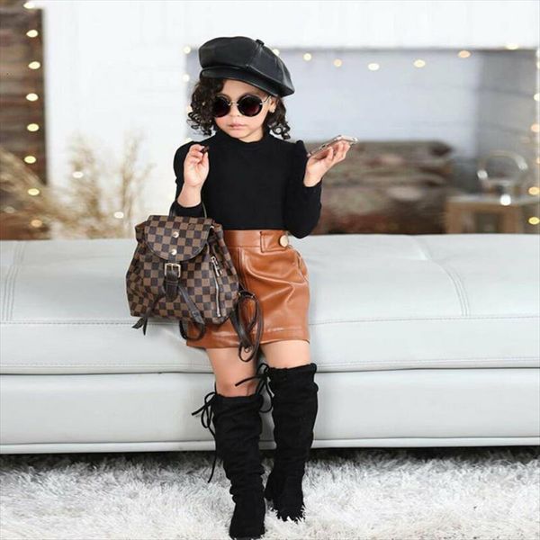 fashion baby girl winter warm outfit sweet kids long sleevet knitted black sweater brown leather skirt clothes set, White
fashion baby girl winter warm outfit sweet kids long sleevet knitted black sweater brown leather skirt clothes set, White