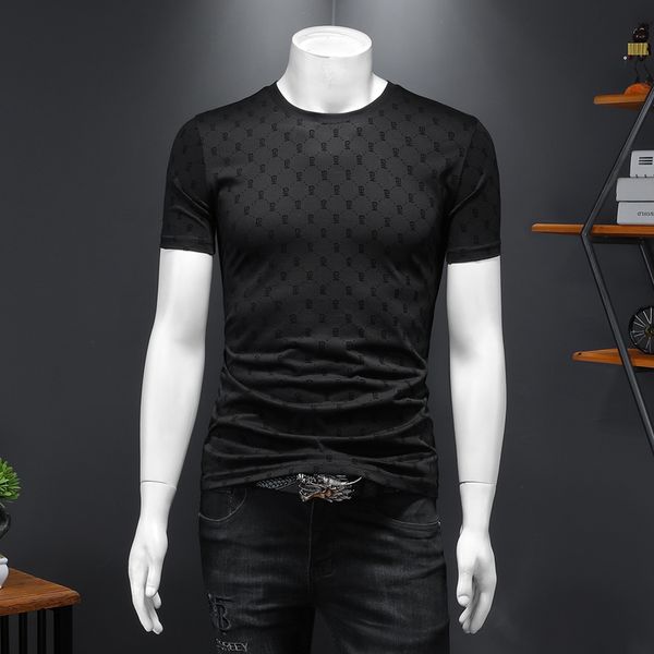 spring/summer 2022 men's round neck short-sleeved t-shirts letter printing drilling high-end fashion trends casual bottoming shirts, White;black
spring/summer 2022 men's round neck short-sleeved t-shirts letter printing drilling high-end fashion trends casual bottoming shirts, White;black