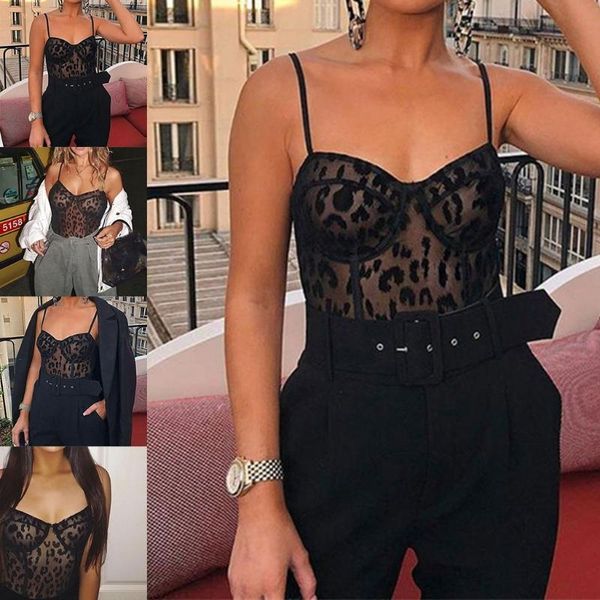 women's swimwear women mesh leopard cami bodysuit spaghetti strap bodycon leotard rompers, White;black
women's swimwear women mesh leopard cami bodysuit spaghetti strap bodycon leotard rompers, White;black