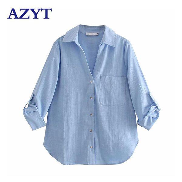 women's blouses & shirts azyt autumn solid linen women turn down collar loose buttons shirt female 2021 casual long sleeve chemise femm, White
women's blouses & shirts azyt autumn solid linen women turn down collar loose buttons shirt female 2021 casual long sleeve chemise femm, White