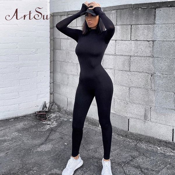 artsu women long sleeve fitness jumpsuit bodycon zipper skinny female casual bodysuit rompers vintage overalls asju70158, Black;white
artsu women long sleeve fitness jumpsuit bodycon zipper skinny female casual bodysuit rompers vintage overalls asju70158, Black;white