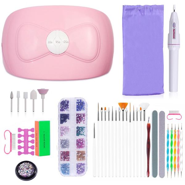 nail art kits suit led dryer 54w bow with electric drill set diy flash diamond decoration sliders tools tool
nail art kits suit led dryer 54w bow with electric drill set diy flash diamond decoration sliders tools tool