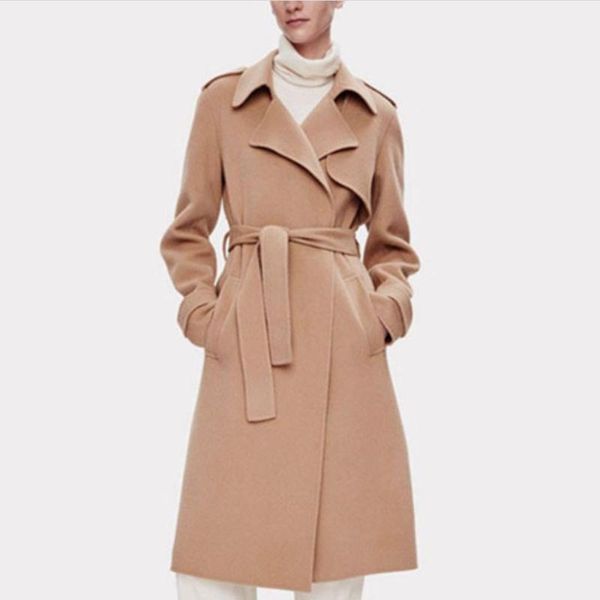 women's wool & blends autumn winter coats women elegant warm woolen coat slim fashion long belted, Black
women's wool & blends autumn winter coats women elegant warm woolen coat slim fashion long belted, Black