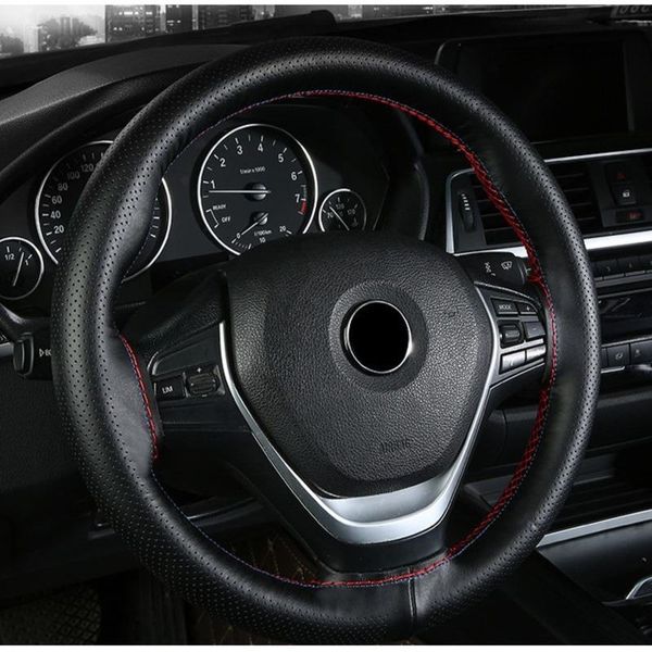 steering wheel covers 38 cm car cover layer cowhide material durable all seasons hand-sewn with needlework accessories
steering wheel covers 38 cm car cover layer cowhide material durable all seasons hand-sewn with needlework accessories