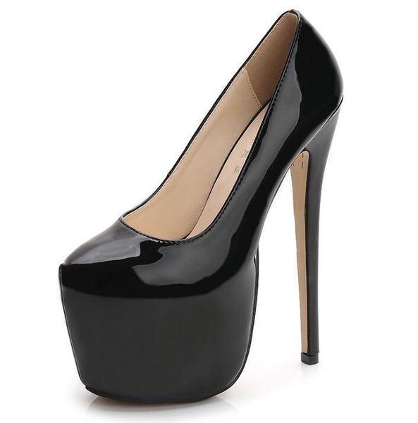 dress shoes women's fashion super high shallow pumps in spring and autumn 18cm party slip on summer women, Black
dress shoes women's fashion super high shallow pumps in spring and autumn 18cm party slip on summer women, Black
