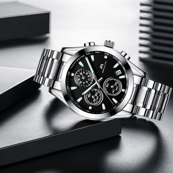 wristwatches megalith mens watches men waterproof chronograph luminous hands for stainless steel horloges mannen, Slivery;brown
wristwatches megalith mens watches men waterproof chronograph luminous hands for stainless steel horloges mannen, Slivery;brown