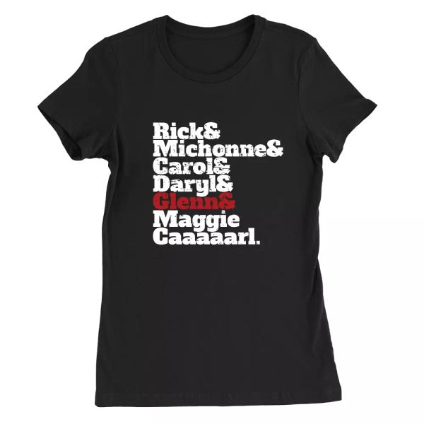 walking dead names womens t-shirt rick grimes michonne daryl gift present fan, White;black
walking dead names womens t-shirt rick grimes michonne daryl gift present fan, White;black