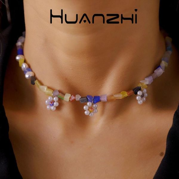 chokers huanzhi 2021 fashion colorful crushed stone pearl resin flowers necklace clavicle ladies girls summer party jewelry, Golden;silver
chokers huanzhi 2021 fashion colorful crushed stone pearl resin flowers necklace clavicle ladies girls summer party jewelry, Golden;silver