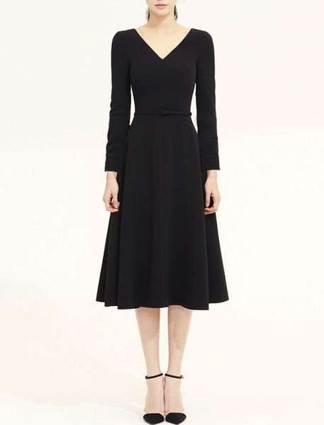 casual dresses women runway dress 2021 star style v-neck long sleeve belt solid elegant vestidos np0794w, Black;gray
casual dresses women runway dress 2021 star style v-neck long sleeve belt solid elegant vestidos np0794w, Black;gray