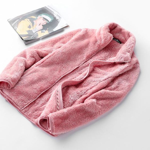 women's jackets 2021 autumn winter thermal fleece jacket men women outdoor warm sport running thick soft coral sweater coat activewear, Black;brown
women's jackets 2021 autumn winter thermal fleece jacket men women outdoor warm sport running thick soft coral sweater coat activewear, Black;brown