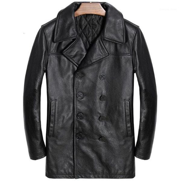 men's leather & faux genuine jacket men double breasted long coat winter real 100% natural sheep skin black brand casual male peacoat
men's leather & faux genuine jacket men double breasted long coat winter real 100% natural sheep skin black brand casual male peacoat