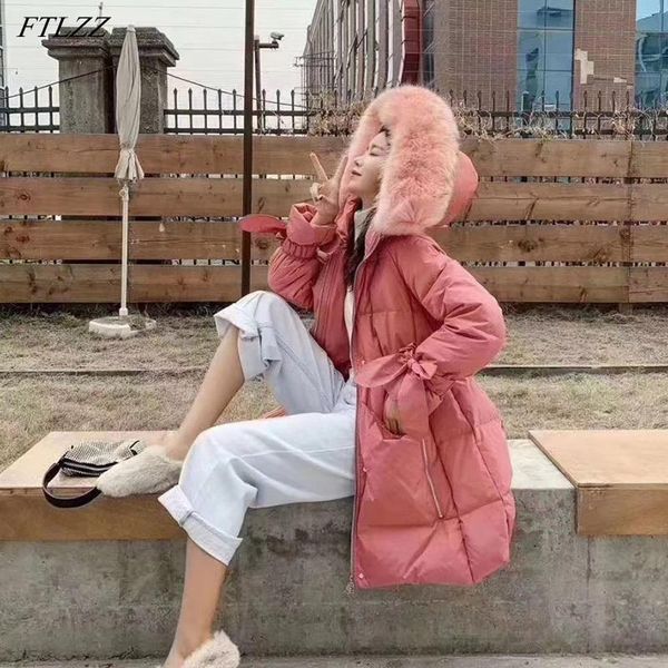 women's down & parkas ftlzz winter women big artificial fur collar hooded thick warm long coat 90% white duck parka black loose snow ou
women's down & parkas ftlzz winter women big artificial fur collar hooded thick warm long coat 90% white duck parka black loose snow ou