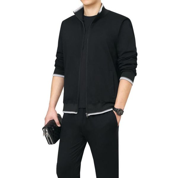 men's tracksuits sports suit male autumn middle-aged large size casual wear sportswear fashion dad spring coat three-piece, Gray
men's tracksuits sports suit male autumn middle-aged large size casual wear sportswear fashion dad spring coat three-piece, Gray