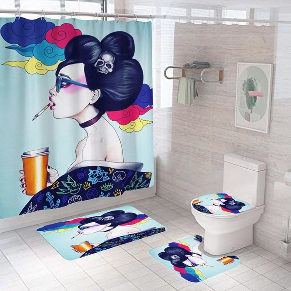 1/3/4pcs set shower curtains carpet toilet printed blackout waterproof for home bathroom bathtub partition bath screens
1/3/4pcs set shower curtains carpet toilet printed blackout waterproof for home bathroom bathtub partition bath screens