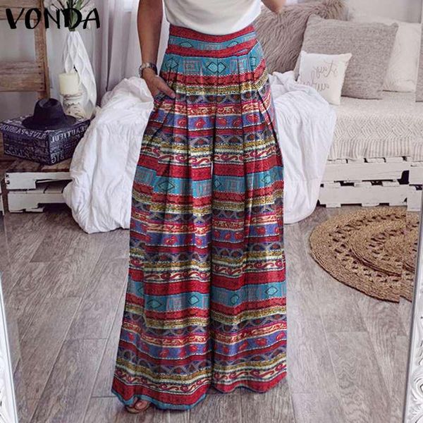 women's pants & capris trousers stylish long pantalon palazzo vonda women wide leg 2021 autumn vintage printed high waist 5xl, Black;white
women's pants & capris trousers stylish long pantalon palazzo vonda women wide leg 2021 autumn vintage printed high waist 5xl, Black;white
