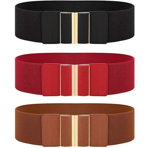 women wide belt elastic cinch waistband stretch dress ladies 7colors p0817, Black;brown
women wide belt elastic cinch waistband stretch dress ladies 7colors p0817, Black;brown