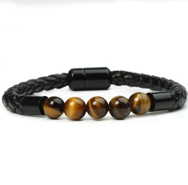 charm bracelets 8mm natural stone men bracelet black genuine leather magnetic buckle bangle male jewelry, Golden;silver
charm bracelets 8mm natural stone men bracelet black genuine leather magnetic buckle bangle male jewelry, Golden;silver