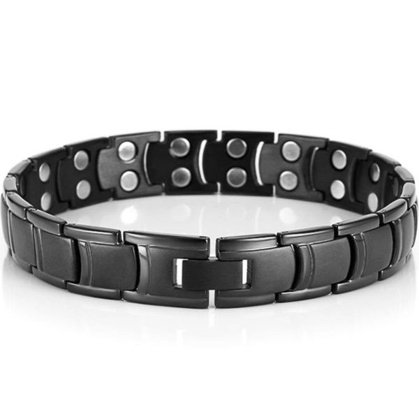 link, chain masuline stainless steel black hand bracelets jewelry men's ultra strength therapy magnetic bangles arthritis pain relief
link, chain masuline stainless steel black hand bracelets jewelry men's ultra strength therapy magnetic bangles arthritis pain relief
