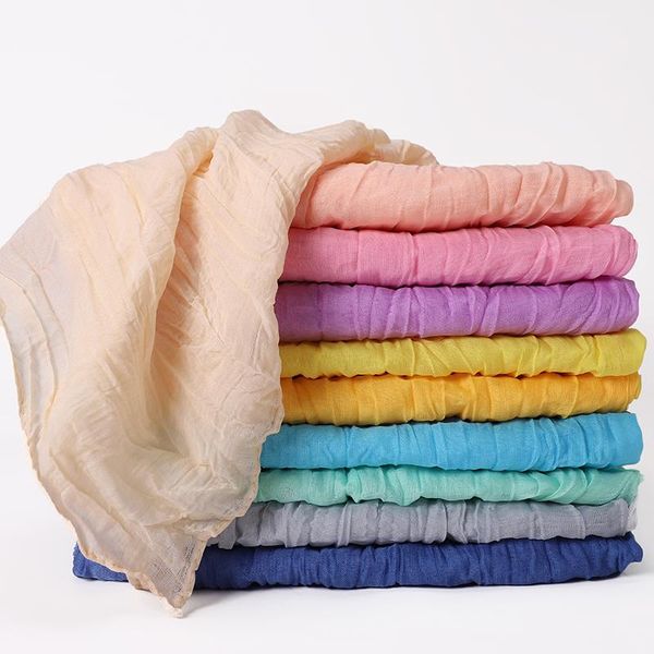scarves 10pcs candy solid color crinkle scarf pleated cotton linen headscarf muslim for women shawls 25, Blue;gray
scarves 10pcs candy solid color crinkle scarf pleated cotton linen headscarf muslim for women shawls 25, Blue;gray