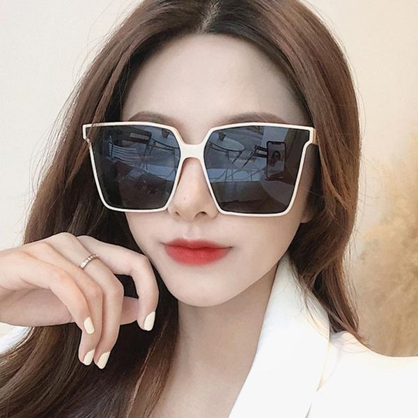 sunglasses designer oversized square men women 2021 fashion thick frame glasses woman uv400 streetwear retro style, White;black
sunglasses designer oversized square men women 2021 fashion thick frame glasses woman uv400 streetwear retro style, White;black