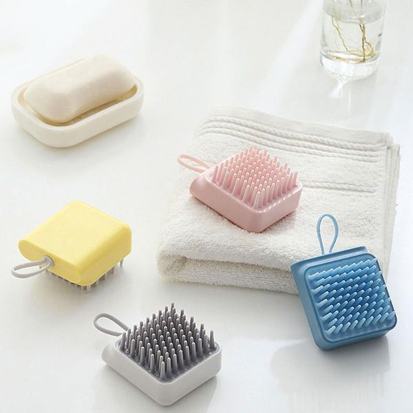 hair brushes silicone handheld head massager brush body scalp massage comb cleaning bath spa, Silver
hair brushes silicone handheld head massager brush body scalp massage comb cleaning bath spa, Silver