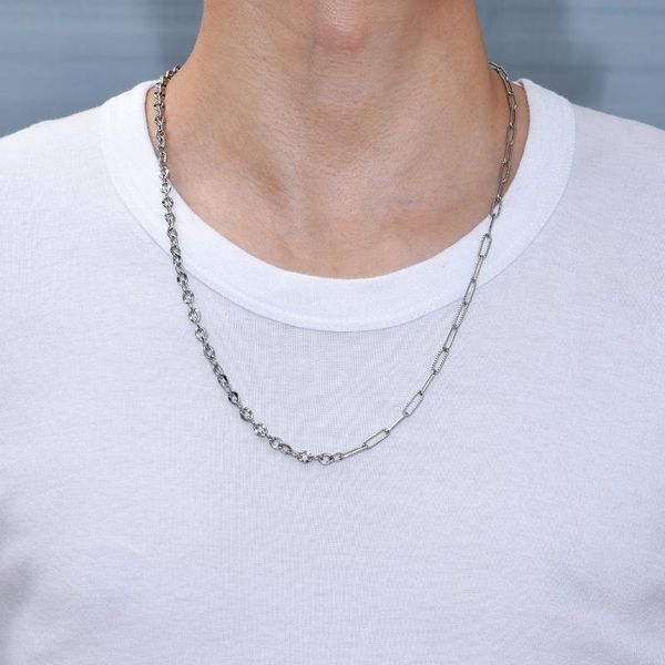 chains titanium steel assembled necklace stainless wholesale diy men's accessories, Silver
chains titanium steel assembled necklace stainless wholesale diy men's accessories, Silver